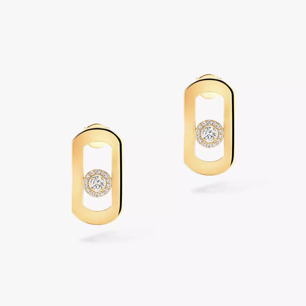 [⭐Miroze]So Move Diamond Earrings in Yellow Gold