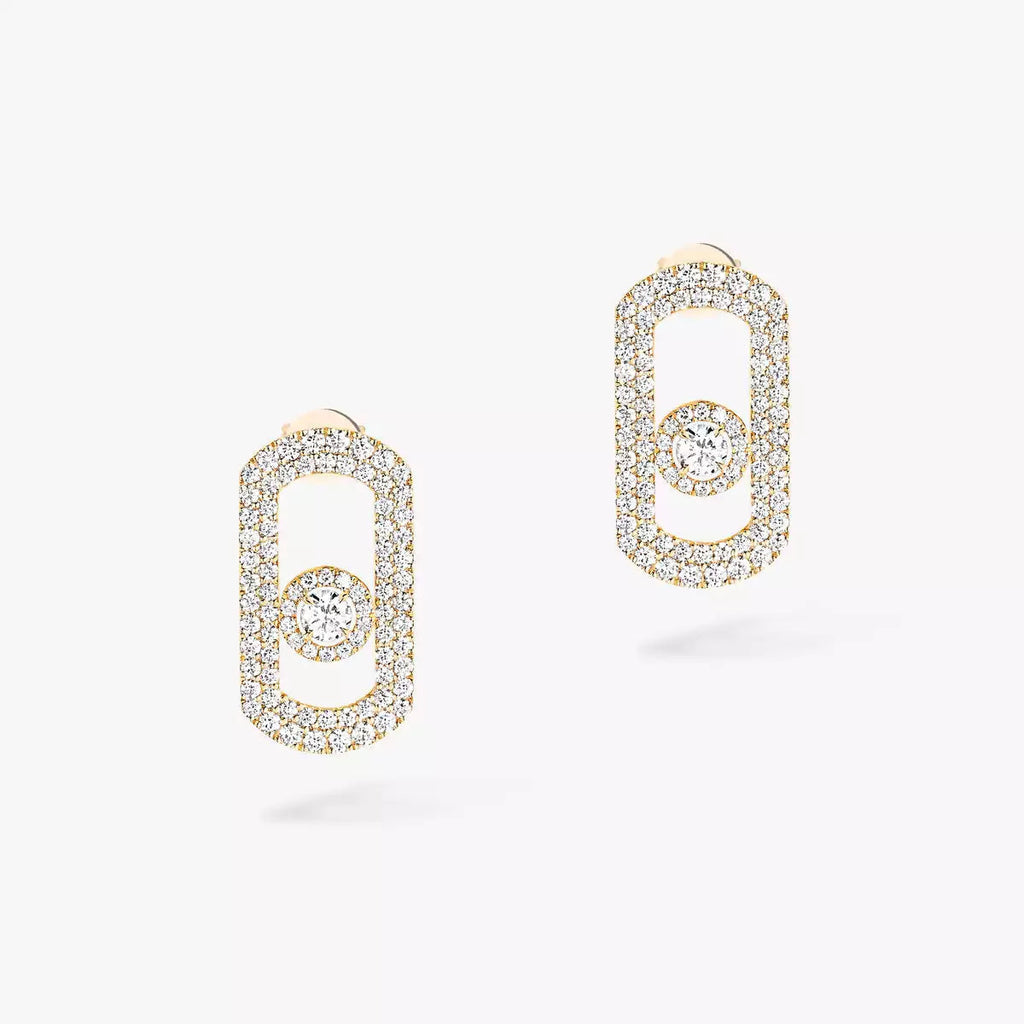 [⭐Miroze]So Move Pave_-Set Diamond Earrings in Silver