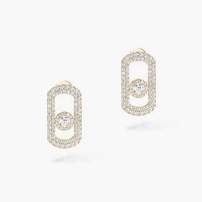 [⭐Miroze]So Move Pave_-Set Diamond Earrings in Silver