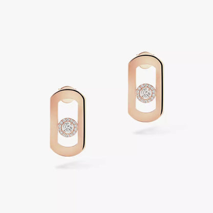 [⭐Miroze]So Move Diamond Earrings in Yellow Gold