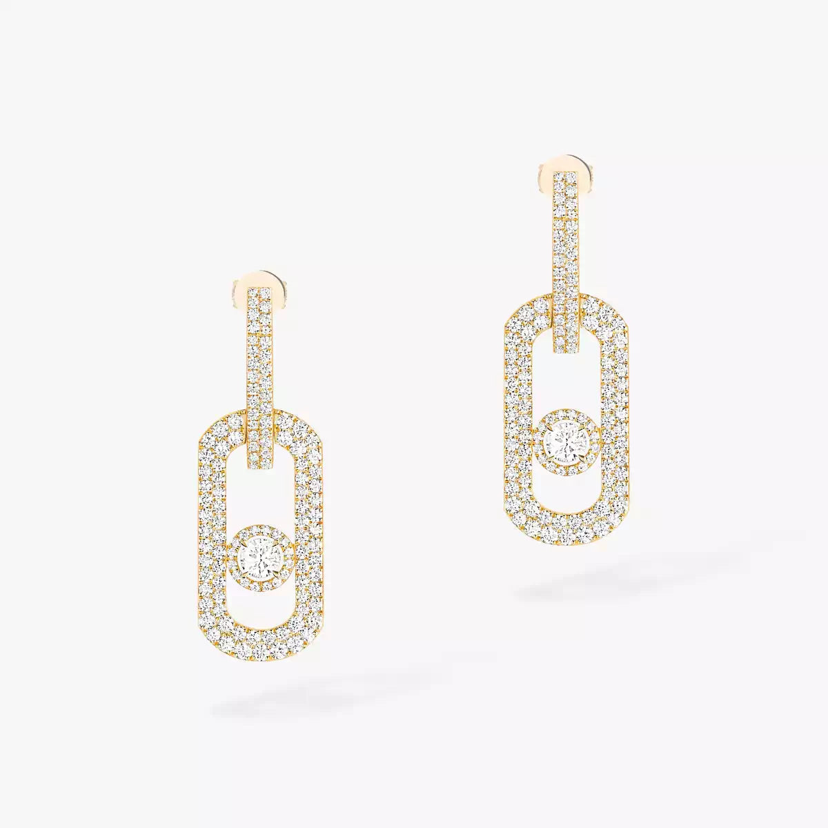 [⭐Miroze]So Move XL Pave_-Set Diamond Pendant Earrings