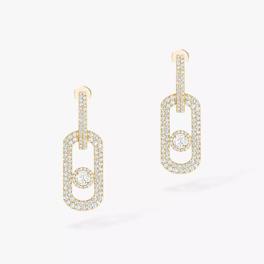 [⭐Miroze]So Move XL Pave_-Set Diamond Pendant Earrings