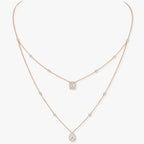 [⭐Miroze]MY TWIN 2 ROW DIAMOND NECKLACE