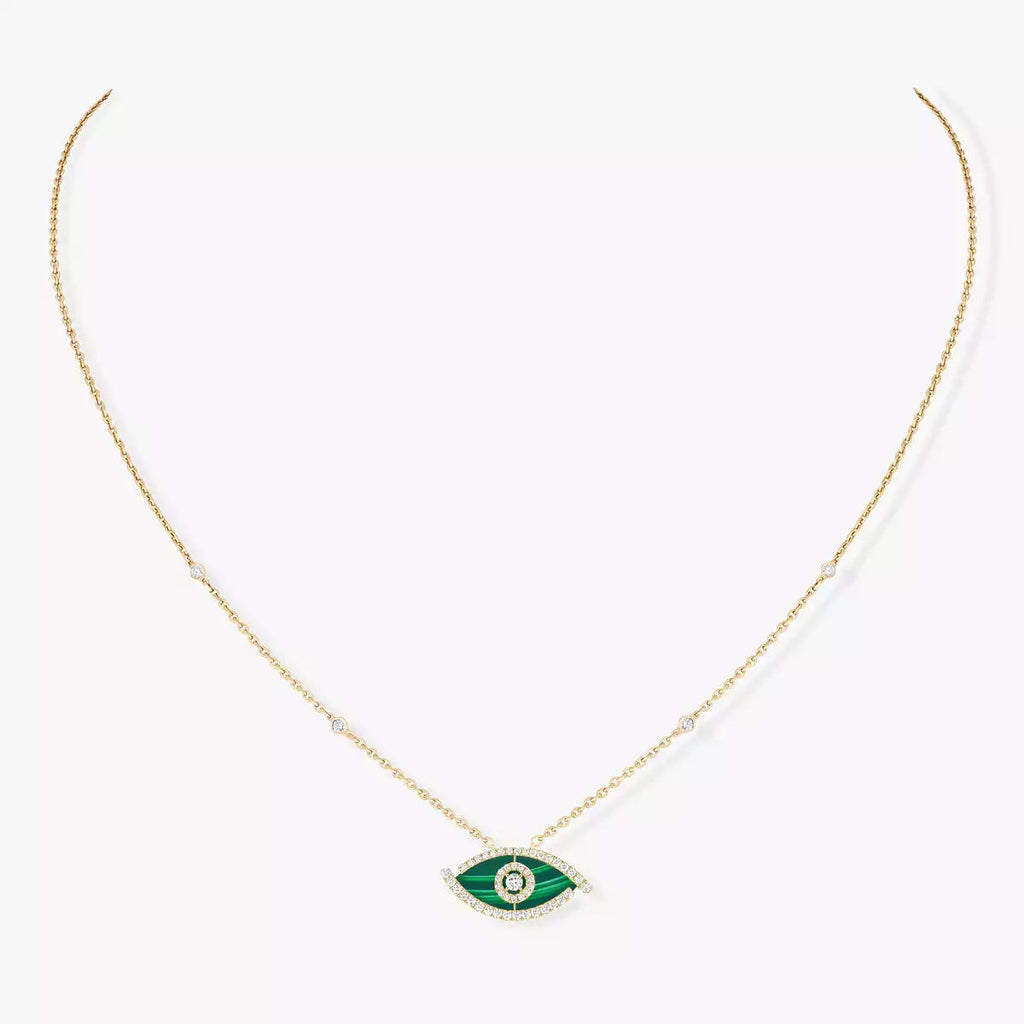 [⭐Miroze]Lucky Eye Diamond Necklace in Rose Gold and Turquoise