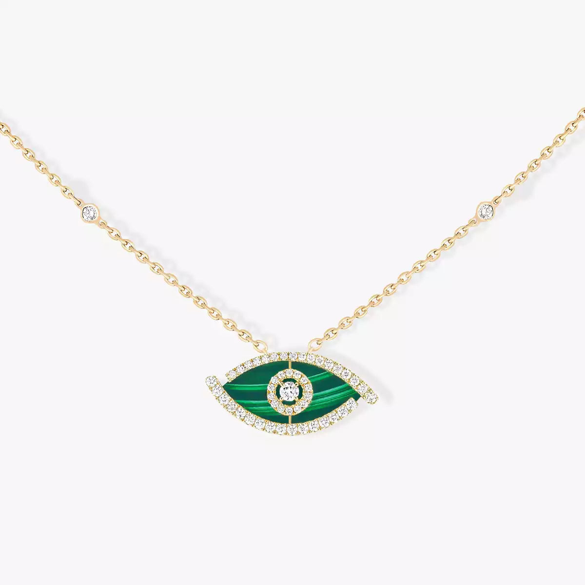 [⭐Miroze]Lucky Eye Diamond Necklace in Rose Gold and Turquoise