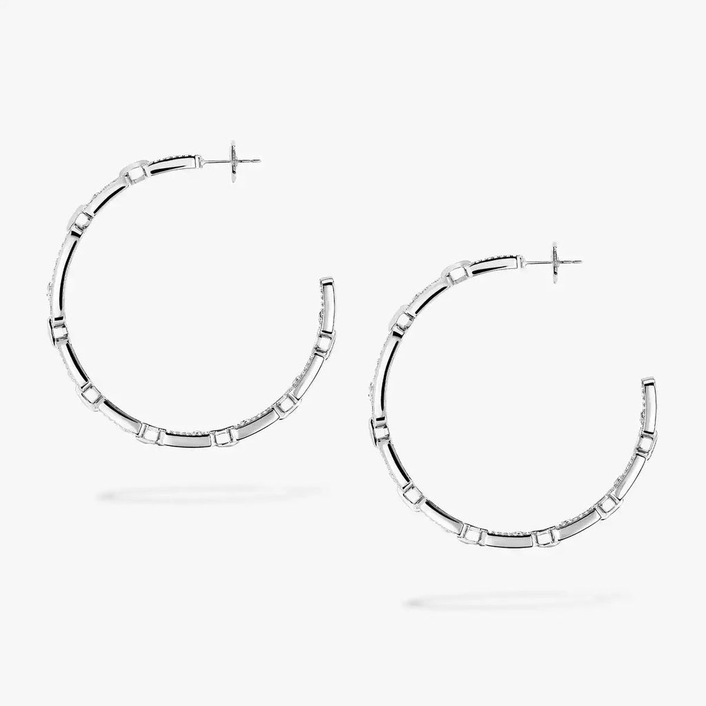 [[⭐Miroze]Move Link Diamond Hoop Earrings