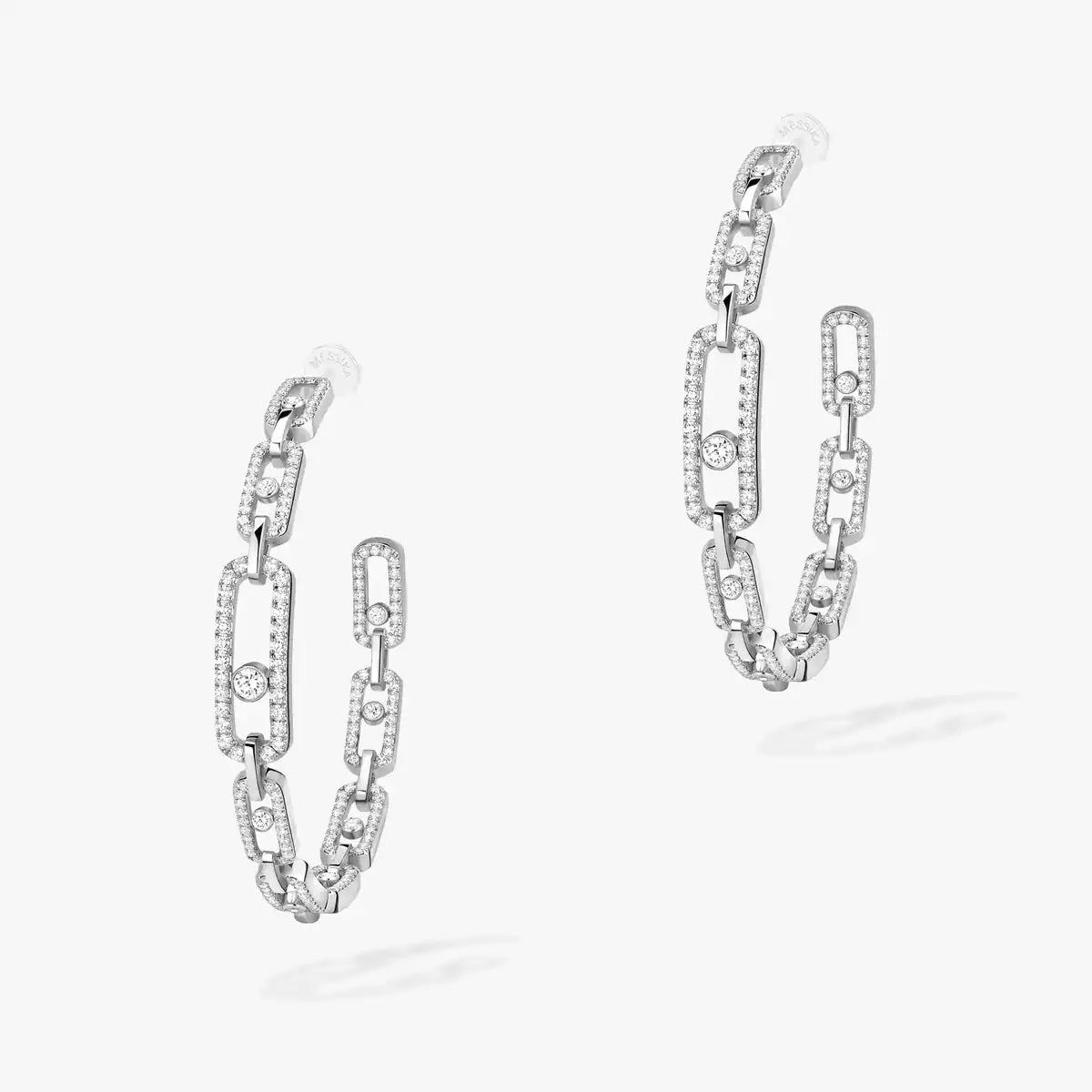 [[⭐Miroze]Move Link Diamond Hoop Earrings