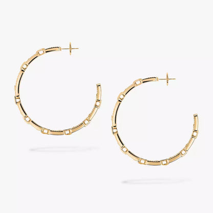 [[⭐Miroze]Move Link Diamond Hoop Earrings