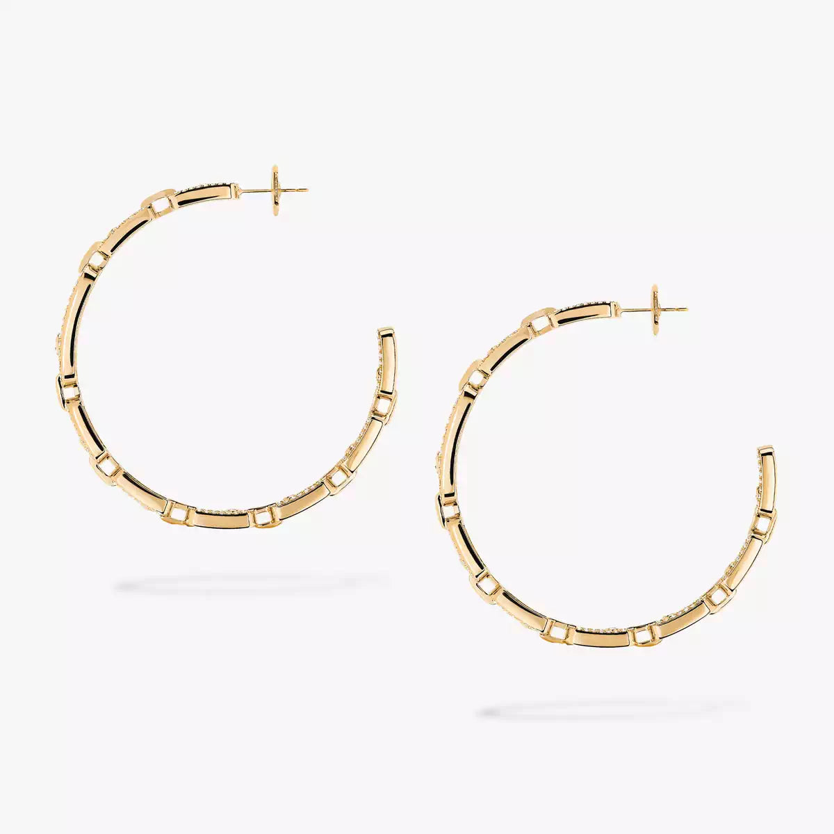 [[⭐Miroze]Move Link Diamond Hoop Earrings