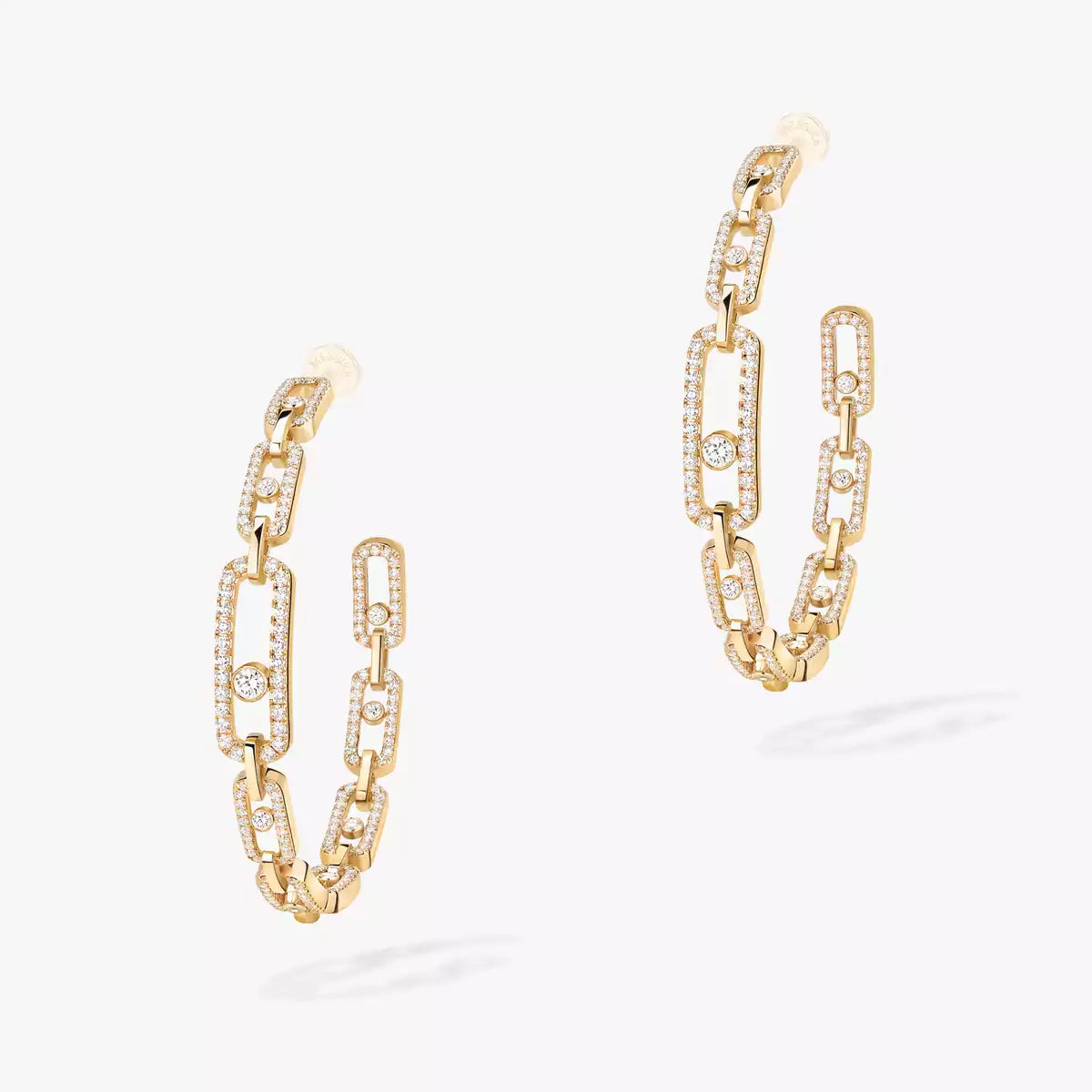 [[⭐Miroze]Move Link Diamond Hoop Earrings