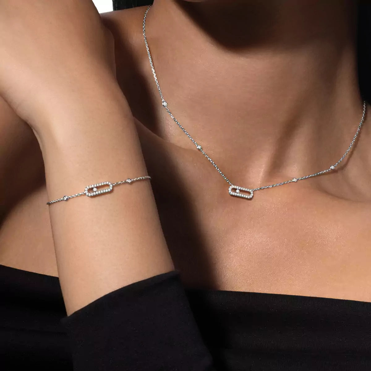 [[⭐Miroze] ] Diamond Necklace Move Uno