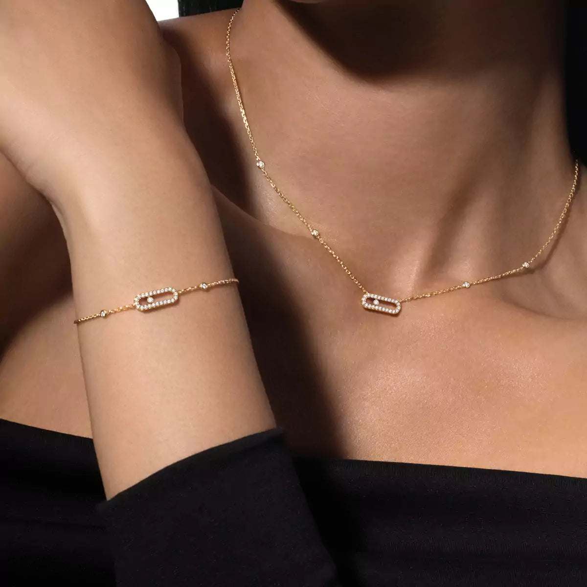 [[⭐Miroze] ] Diamond Necklace Move Uno