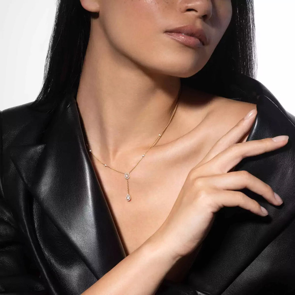 [⭐Miroze]Gold Diamond Tie Necklace
