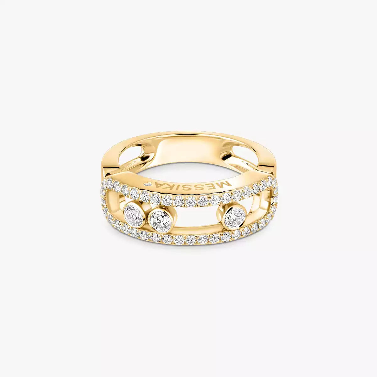 [⭐Miroze] Move Gold Diamond Pave_ Ring