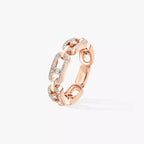 [⭐Miroze]Move Link Pave_-Set Diamond Ring in Gold