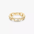 [⭐Miroze]Move Link Pave_-Set Diamond Ring in Gold