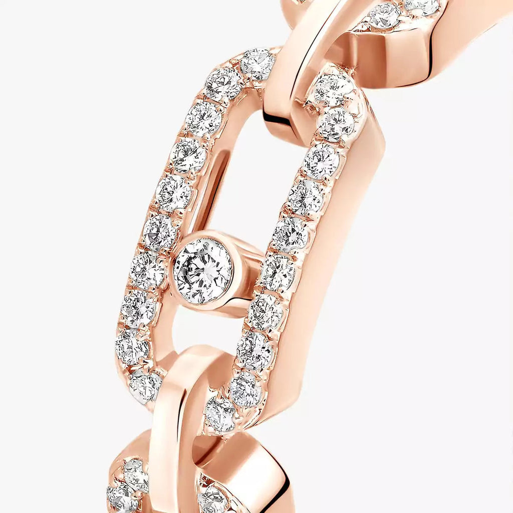 [⭐Miroze]Move Link Pave_-Set Diamond Ring in Gold