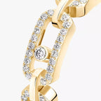 [⭐Miroze]Move Link Pave_-Set Diamond Ring in Gold