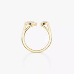 [⭐Miroze]My Twin Toi Gold Diamond Ring