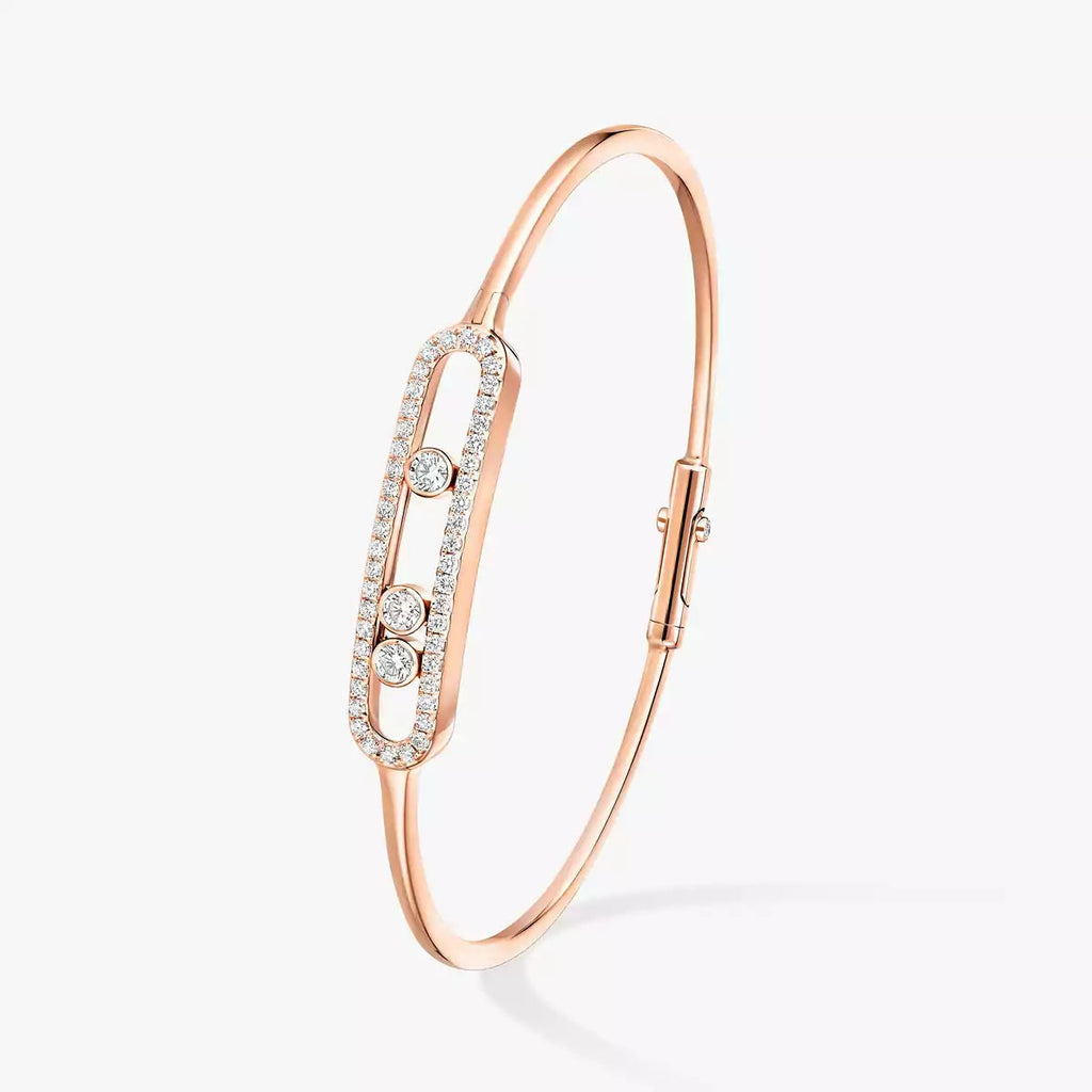 [⭐Miroze]Move Pavé Diamond Bangle Bracelet M