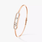 [⭐Miroze]Move Pavé Diamond Bangle Bracelet M