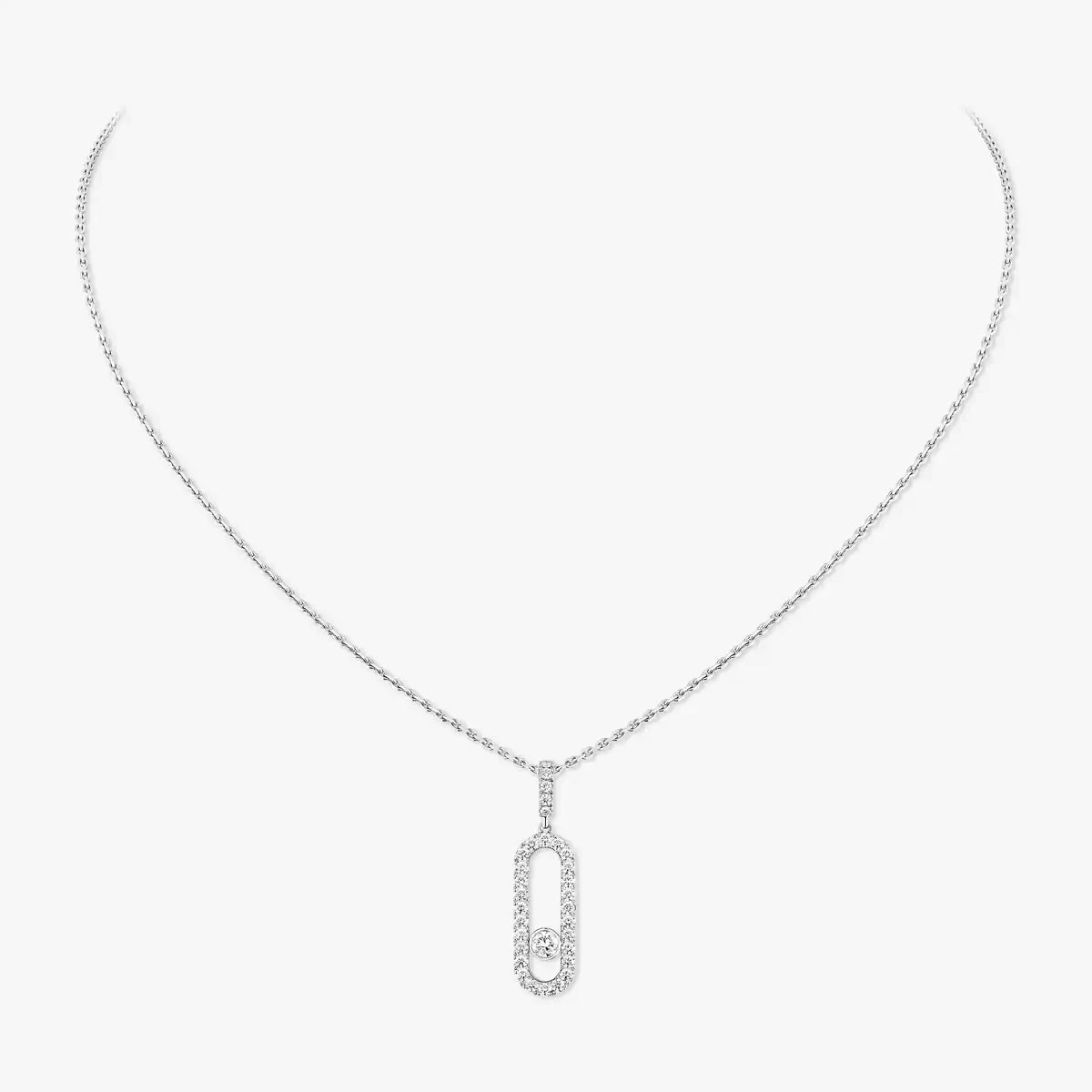 [⭐Miroze]Move Uno Diamond Necklace in Rose Gold
