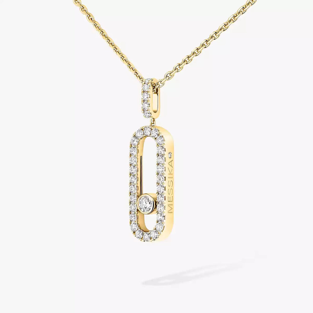 [⭐Miroze]Move Uno Diamond Necklace in Rose Gold