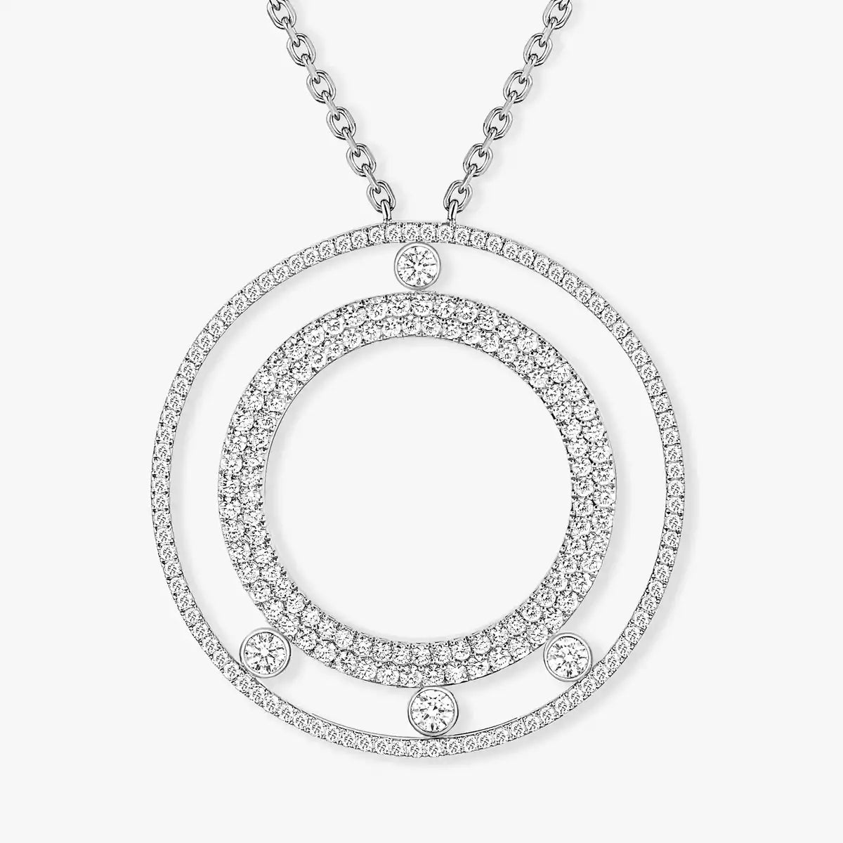 [⭐Miroze]Move Romane Long Pave_-Set Diamond Necklace