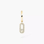 [⭐Miroze]Move Uno Single Diamond Hoop Earring