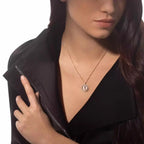 [⭐Miroze]Lucky Move Diamond Necklace in Rose Gold and White Mother-of-Pearl