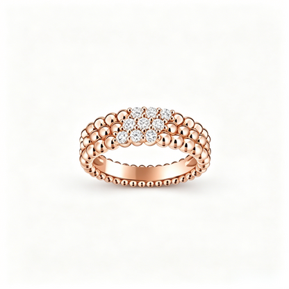 [⭐Miroze] THREE-ROW DIAMOND RING