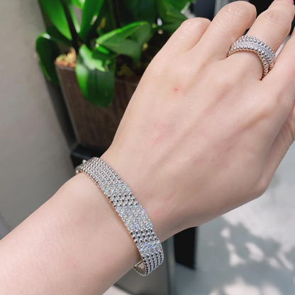 [⭐Miroze]  FIVE-ROW DIAMOND BRACELET