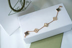 [⭐Miroze ]New CLOVER 5 MOTIF GRAY MOP BRACELET COLLECTION