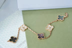 [⭐Miroze ]New CLOVER 5 MOTIF GRAY MOP BRACELET COLLECTION