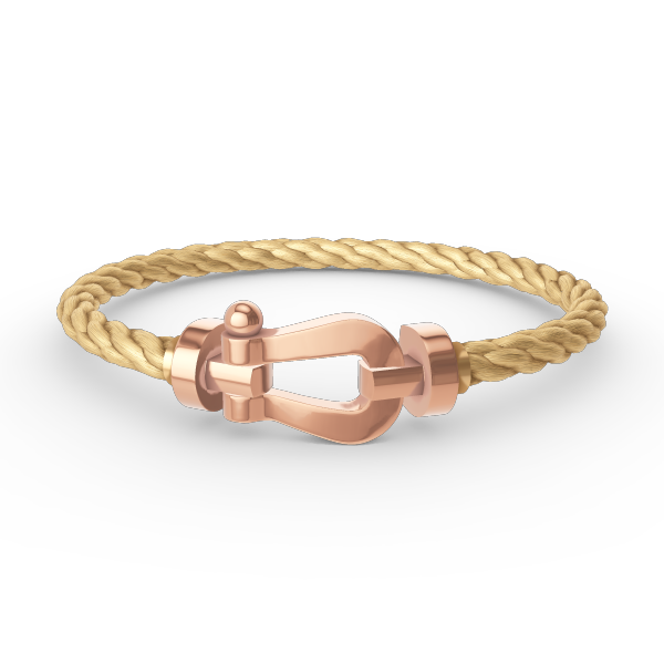 [⭐Miroze] FORCE LARGE HORSESHOE NO DIAMOND BRACELET ROSE GOLD