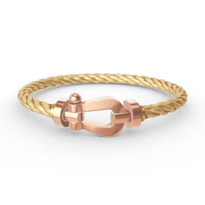 [⭐Miroze] FORCE LARGE HORSESHOE NO DIAMOND BRACELET ROSE GOLD