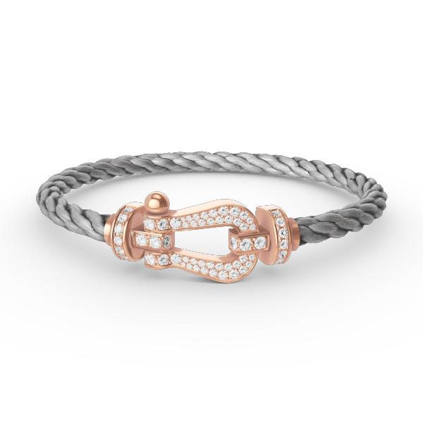 ⭐Miroze FORCE LARGE HORSESHOE FULL DIAMOND BRACELET ROSE GOLD