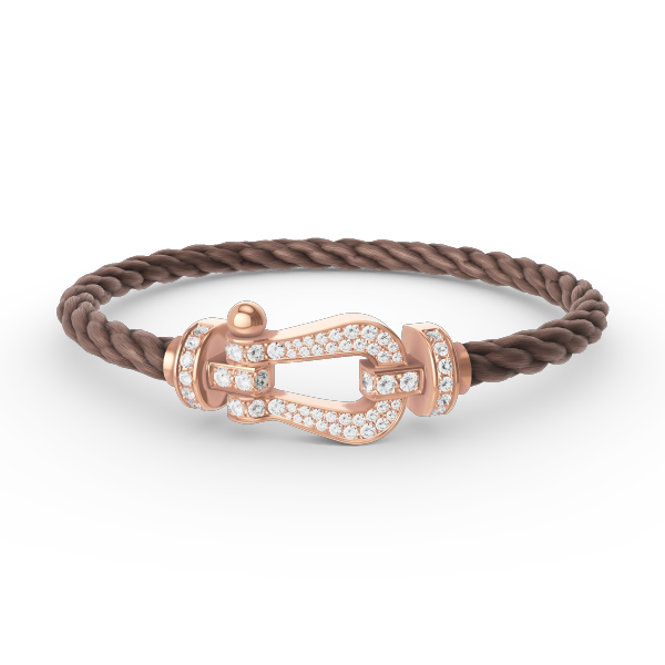 ⭐Miroze FORCE LARGE HORSESHOE FULL DIAMOND BRACELET ROSE GOLD