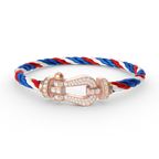⭐Miroze FORCE LARGE HORSESHOE FULL DIAMOND BRACELET ROSE GOLD