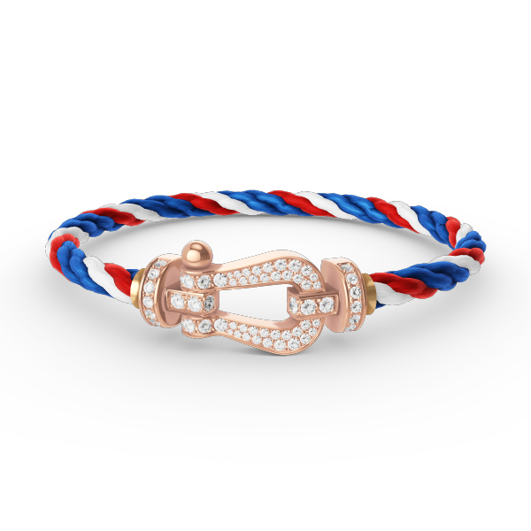 [⭐Miroze]FORCE LARGE HORSESHOE FULL DIAMOND BRACELET ROSE GOLD