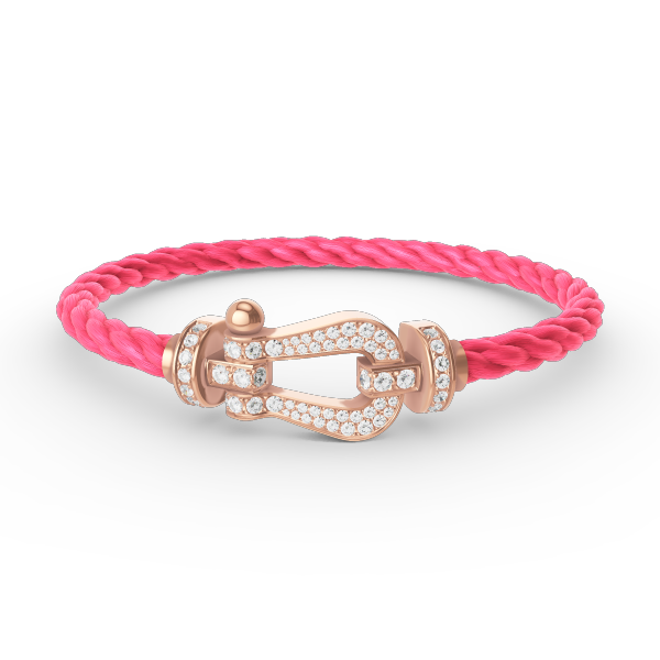 ⭐Miroze FORCE LARGE HORSESHOE FULL DIAMOND BRACELET ROSE GOLD