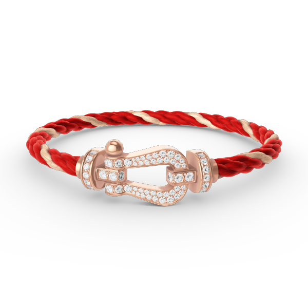 ⭐Miroze FORCE LARGE HORSESHOE FULL DIAMOND BRACELET ROSE GOLD