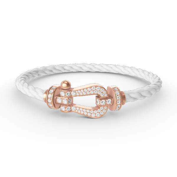 ⭐Miroze FORCE LARGE HORSESHOE FULL DIAMOND BRACELET ROSE GOLD