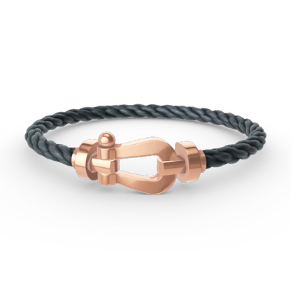 [⭐Miroze] FORCE LARGE HORSESHOE NO DIAMOND BRACELET ROSE GOLD