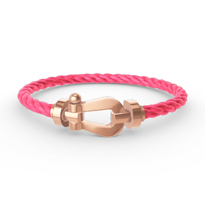 [⭐Miroze] FORCE LARGE HORSESHOE NO DIAMOND BRACELET ROSE GOLD