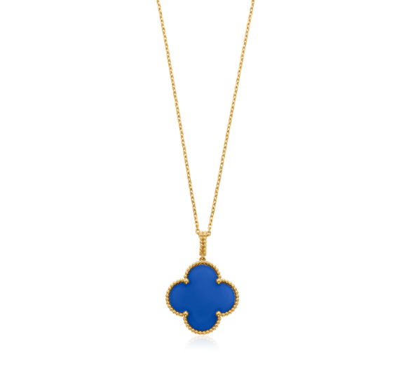 ⭐Miroze CLOVER 25MM NECKLACE TURQUOISE ROSE GOLD