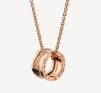 [⭐Veya]ZERO 1 PINK GOLD DIAMOND NECKLACE