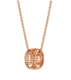 [⭐Veya]PARENTESI NECKLACE PINK GOLD DIAMOND