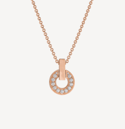 [⭐Miroze]GARI NECKLACE PINK GOLD DIAMOND