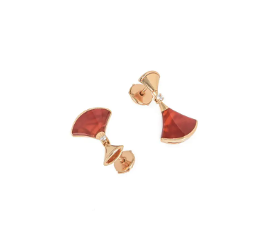 [⭐Veya]DREAM Carnelian PINK GOLD EARRINGS